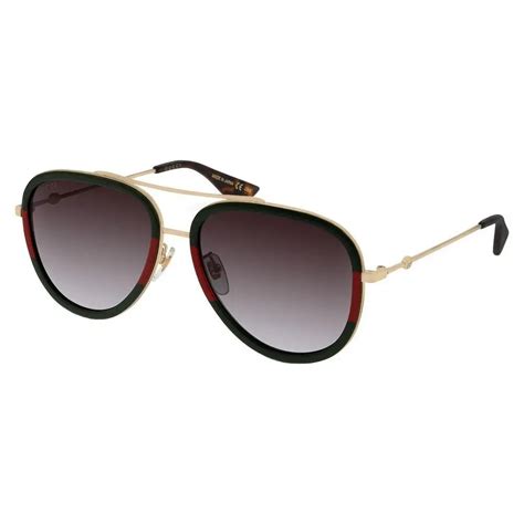 lentes gucci gg0062s|Gucci GG0062S 57 Grijs & Goud Sunglasses .